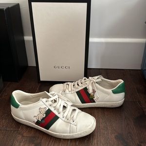 ✅ AUTHENTIC - Gucci ace sneakers - cat and pig - size 37